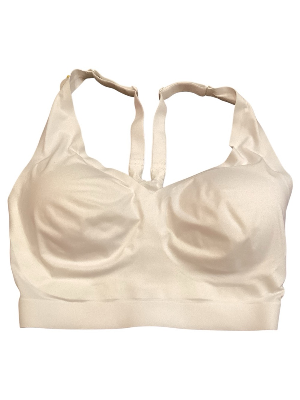 Soma Enbliss Racerback Bralette Large Ivory White Nude Wireless Seamless Bra